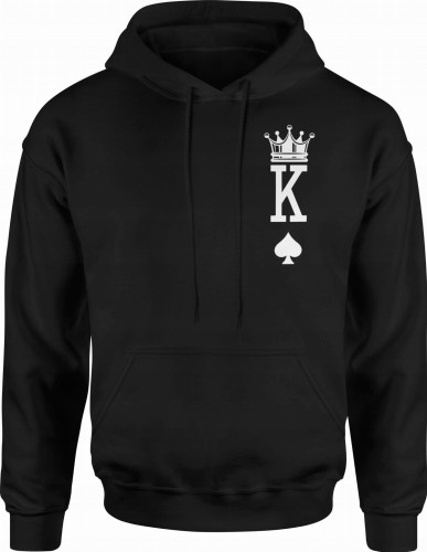 MĘSKA BLUZA KING Z KAPTUREM VZARNA 