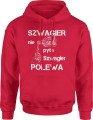MĘSKA BLUZA SZWAGIER Z KAPTUREM CZERWONA 