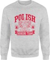 MĘSKA BLUZA POLISH DRINKING TEAM SZARA 