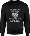 MĘSKA BLUZA LENIWIEC CZARNA 
