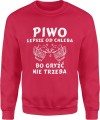 MĘSKA BLUZA PIWO CZERWONA 