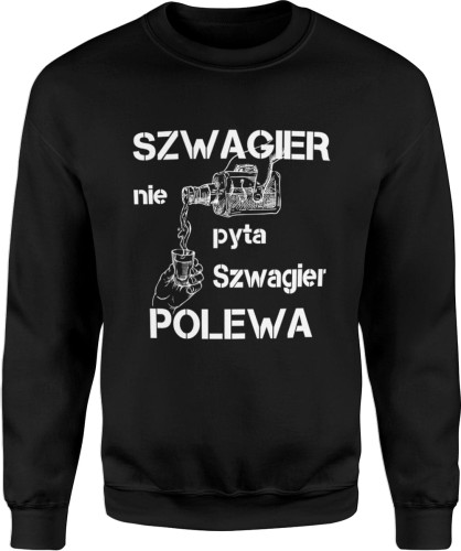 MĘSKA BLUZA SZWAGIER CZARNA 