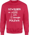 MĘSKA BLUZA SZWAGIER CZERWONA 