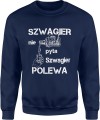 MĘSKA BLUZA SZWAGIER GRANATOWA 