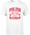MĘSKA KOSZULKA POLISH DRINKING TEAM BIAŁA 
