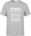 MĘSKA KOSZULKA PIWO SZARA