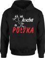 Jak kocha to połyka Męska bluza z kapturem czarna 