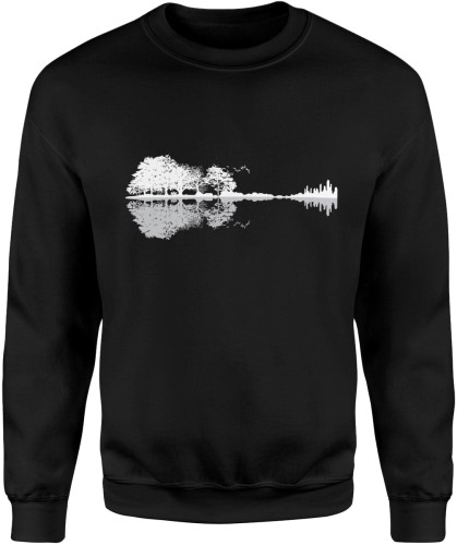 Gitara natura las Męska bluza czarna 