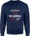 Jestem dobry w łóżku mogę spać godzinami Męska bluza granatowa 