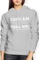 Szukam 2 połówki może być 0,7 Damska bluza z kapturem szara 