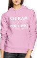 Szukam 2 połówki może być 0,7 Damska bluza z kapturem różowa 