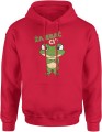 Zajebać Ci koszulka żaba Męska bluza z kapturem czerwona 