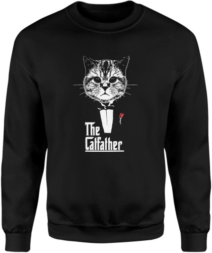 The Catfather Męska bluza czarna 