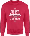 Nie ma ideałów Męska bluza czerwona 