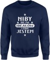 Nie ma ideałów Męska bluza granatowa 