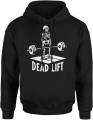 Dead lift martwy ciąg na siłownie Męska bluza z kapturem 