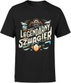dla Szwagra legendarny szwagier Męska koszulka czarna 
