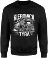 Kierowca Tyra Prezent dla kierowcy tira Męska bluza czarna 
