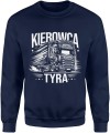 Kierowca Tyra Prezent dla kierowcy tira Męska bluza granatowa 
