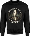 las natura przyroda spacerowicz leśny Męska bluza czarna 