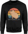 Kapibara Don't Worry Be Capy Capybara Męska bluza czarna 