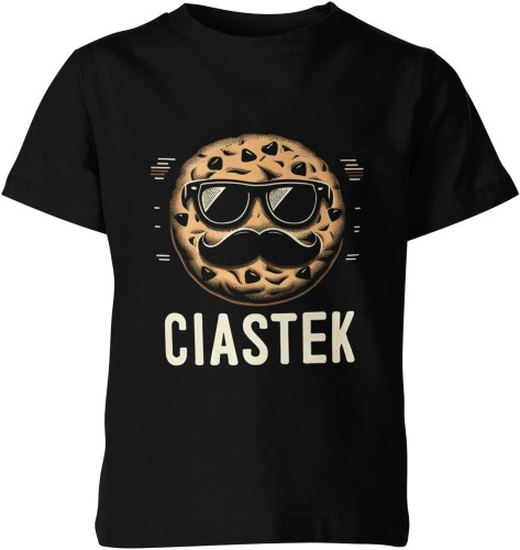 Ciastek Dziecięca koszulka czarna color:#000000