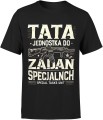 Tata Jednostka do zadań specjalnych Męska koszulka  czarna 