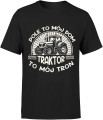 Traktor z traktorem rolnik dla rolnika Męska koszulka czarna 