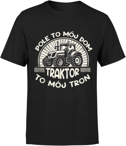 Traktor z traktorem rolnik dla rolnika Męska koszulka czarna 