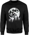 Motor księżyc las Męska bluza 
czarna 