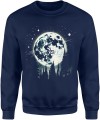 Rower księżyc las Męska bluza granatowa 