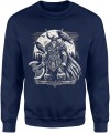 Viking Wiking Wikingowie Kruki Męska bluza granatowa 