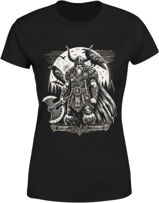 Viking Wiking Wikingowie Kruki Damska koszulka