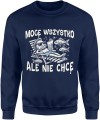 Mogę wszystko ale nie chcę Ryby z rybami Męska bluza granatowa 