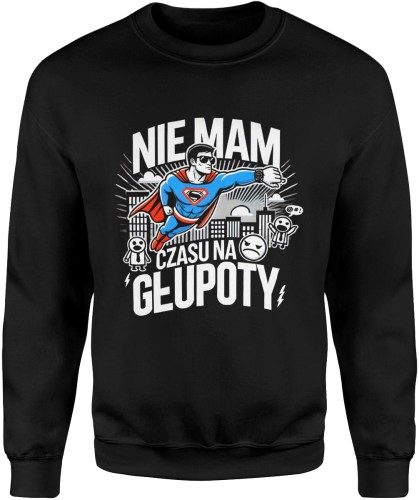 Treningowa Siłownia Trening Fitness Zumba Nie Ma Że Boli Pingwin Z Pingwinem Męska bluza czarna 
