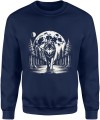 Wilk w lesie Męska bluza granatowa 