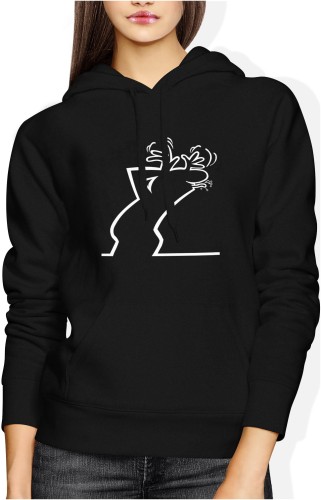La Linea Balum Balum Damska bluza z kapturem czarna 