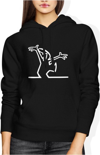 La Linea Balum Balum Radosny Damska bluza z kapturem czarna 