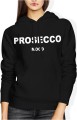 Prosecco Mood Aperol Damska bluza z kapturem czarna 