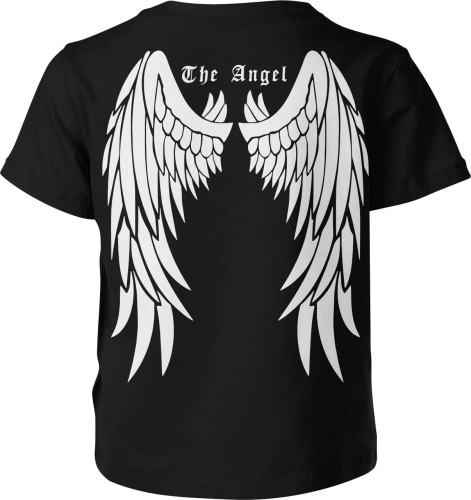 Skrzydła Anioła Anioł The Goth Dziecięca koszulka czarna 