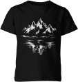 Góry Jezioro Natura Dziecięca koszulka czarna 