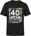 40 lat na oryginalnych częściach narzędzia Męska koszulka czarna 