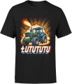 Łutututu Traktor Ursus Męska koszulka czarna 