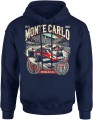 Formula 1 F1 Monaco Vintage Y2k Rajdowa Retro Męska bluza z kapturem granatowa 