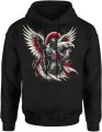 Husaria Orzeł Męska bluza z kapturem czarna 