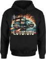 Łutututu Ford Mustang Męska bluza z kapturem czarna 
