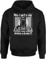 Nie martw się jestem z działu IT Męska bluza z kapturem czarna 
