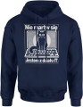 Nie martw się jestem z działu IT Męska bluza z kapturem granatowa 