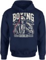 Boks Bokserska Boxing Męska bluza z kapturem granatowa 