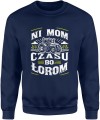 Ni mom czasu bo łorom traktor z traktorem Męska bluza granatowa 